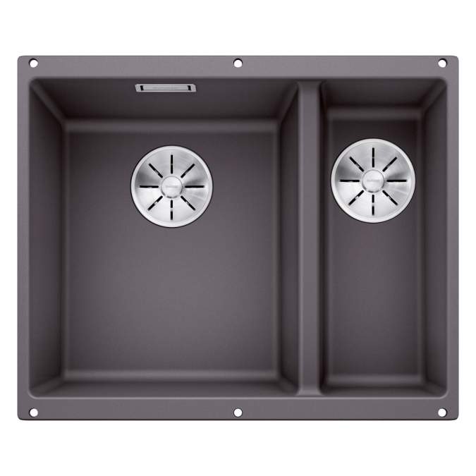 Blanco Subline 340/160 U Kitchen Sink Left Hand - Rock Grey