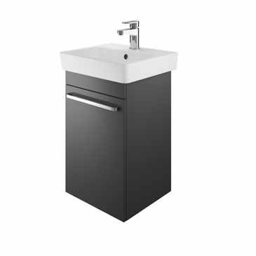 The White Space Wall Hung Vanity Unit - 450mm Charcoal