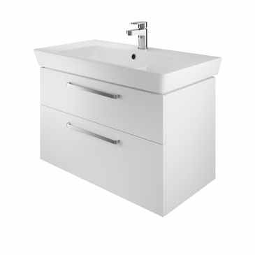 The White Space Wall Hung Vanity Unit - 800mm White