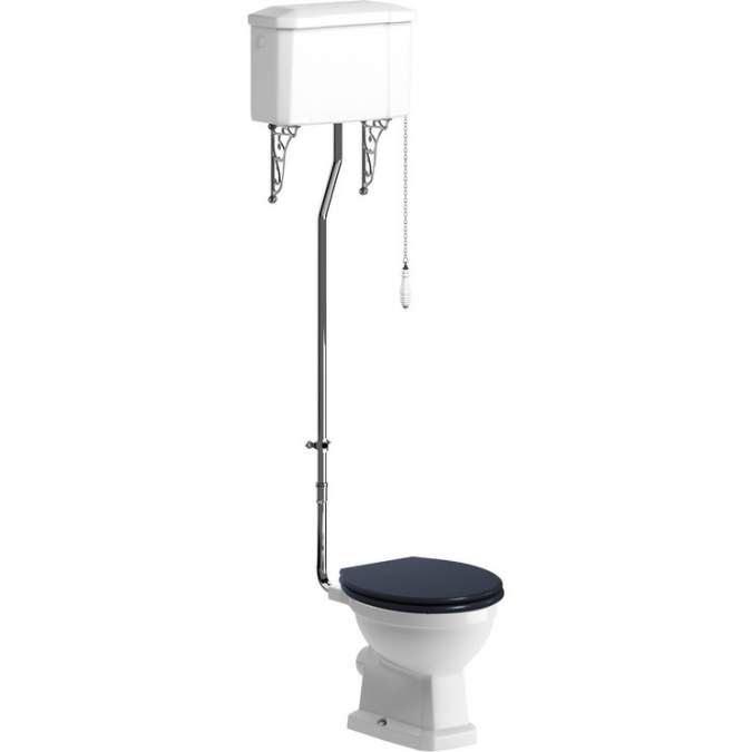 Shetland High Level Toilet & Indigo Soft Close Seat