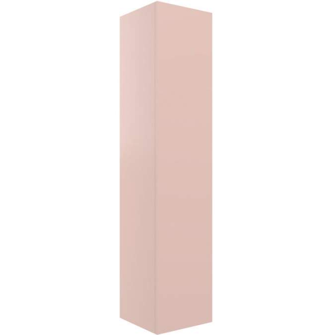 Shetland 350mm Wall Hung 1 Door Tall Unit - Matt Antique Rose