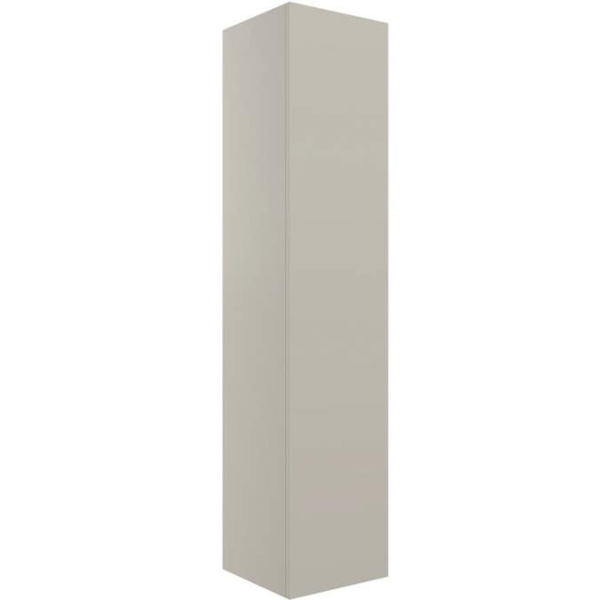 Shetland 350mm Wall Hung 1 Door Tall Unit - Matt Latte