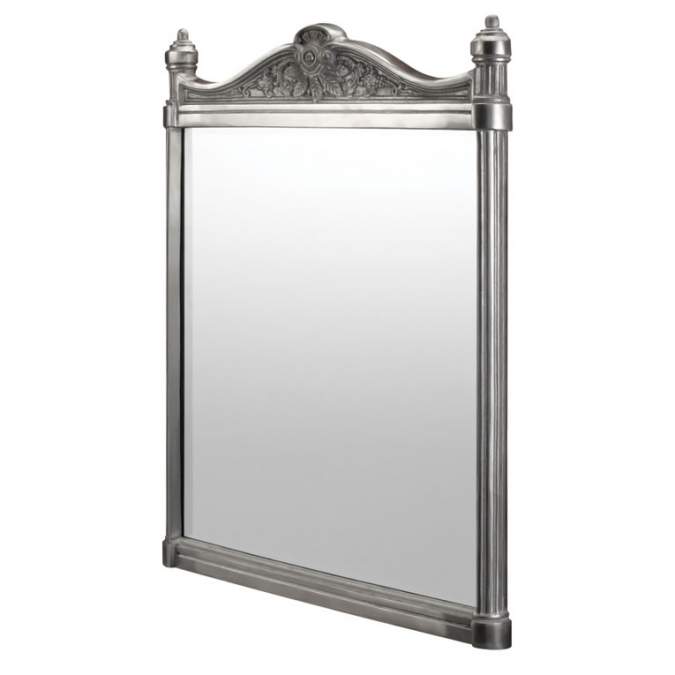 Burlington Georgian Traditional Mirror Brushed Aluminium