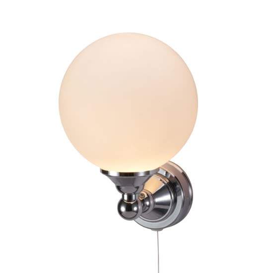 Burlington Edwardian Single Globe LED Traditional Bathroom Wall Light - T50 