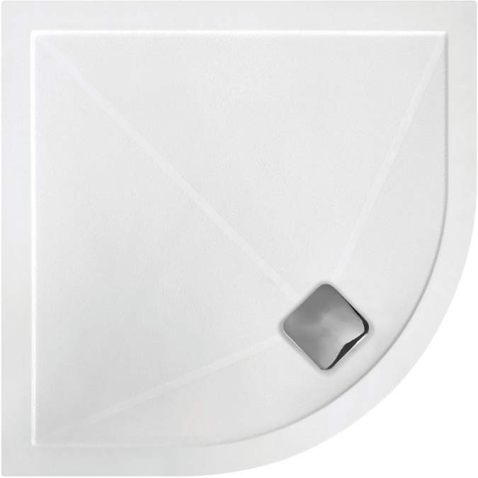 Anti-Slip Ultra-Slim 900mm Quadrant Tray & Waste