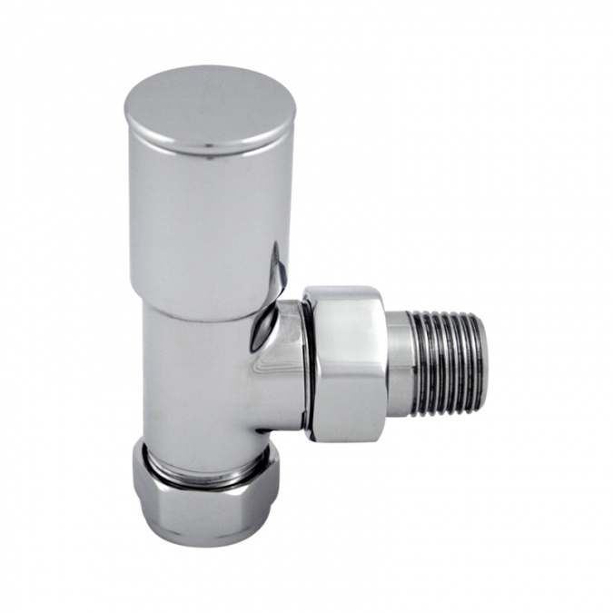 Abacus Ultima Arc Angled Radiator Valve Chrome