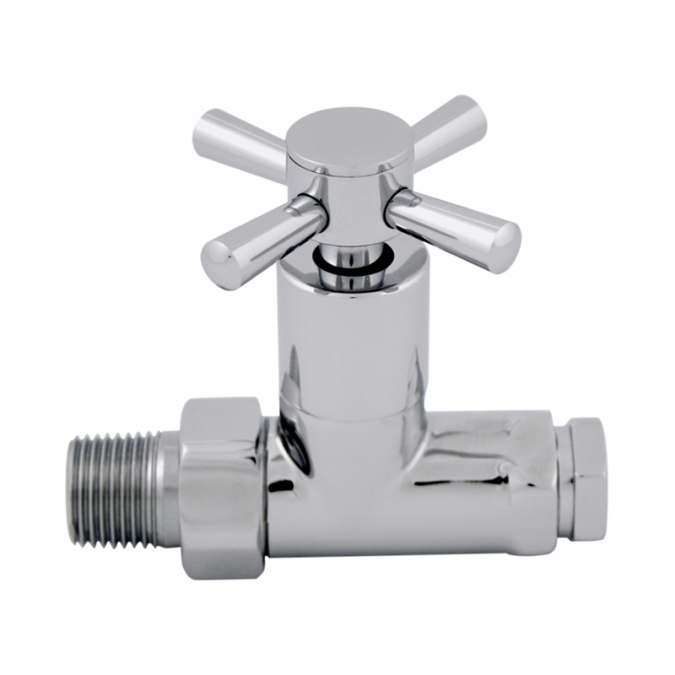 Abacus Ultima Quattro Straight Radiator Valve Chrome