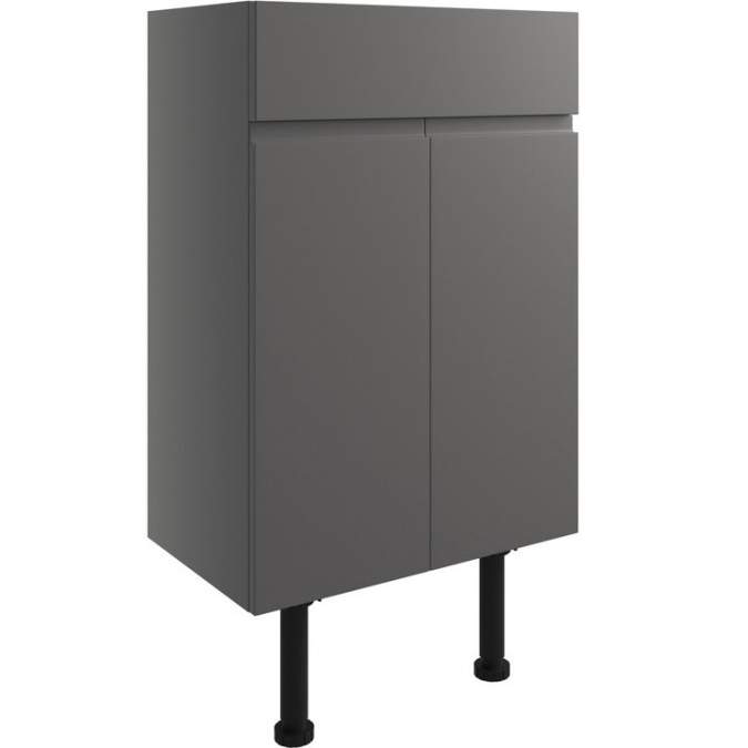 Venetian 500mm Basin Unit - Onyx Grey Gloss