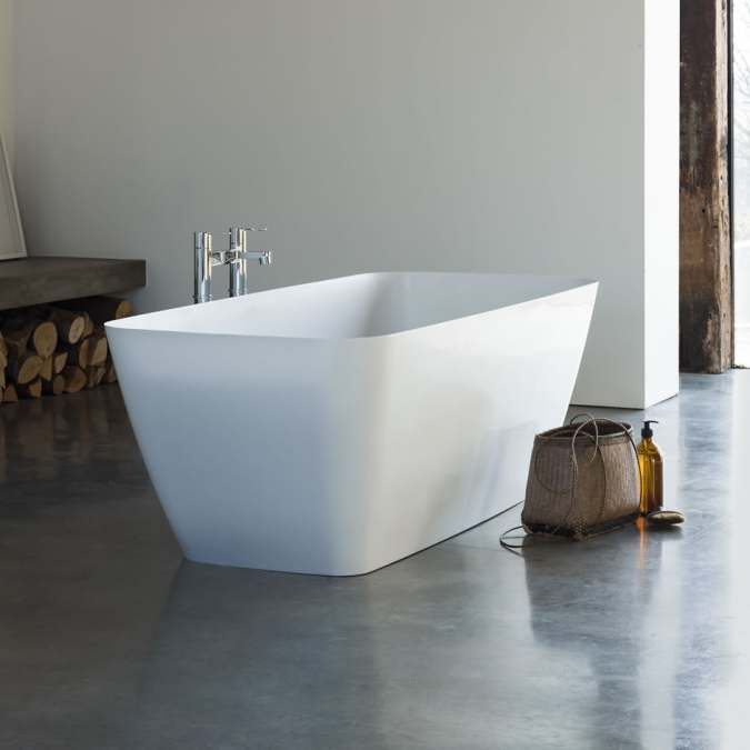 Clearwater Vicenza Petite 1524 x 800 Clear Stone Freestanding Bath