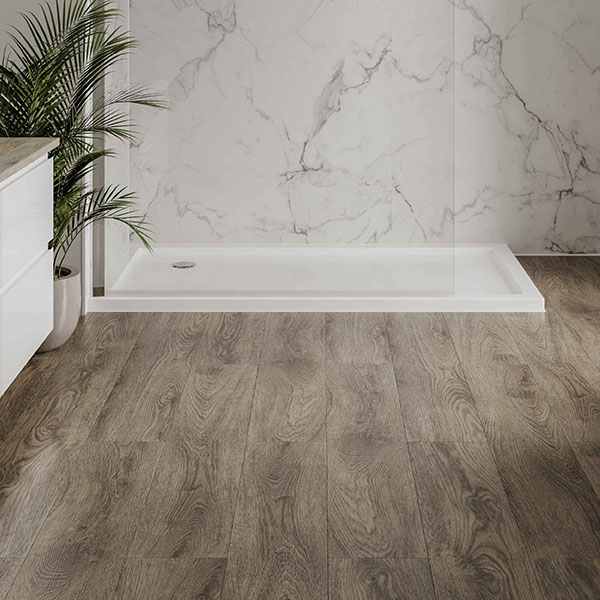 Warm Smoked Oak - 1.84m2 - Multipanel Click Vinyl Bathroom Flooring