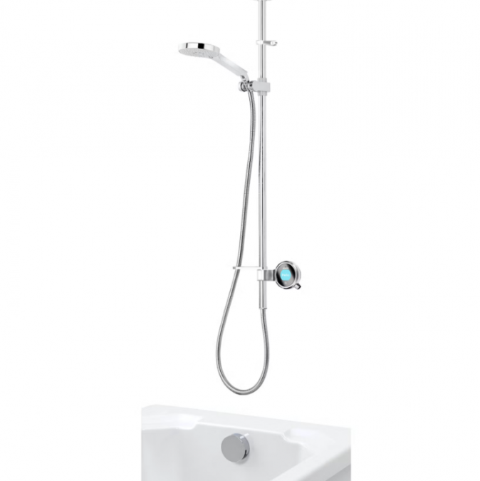 Aqualisa Q Exposed Digital Shower with Bath Filler - HP/COMBI 