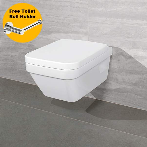 Villeroy & Boch Architectura Square Wall Mounted Toilet Bundle