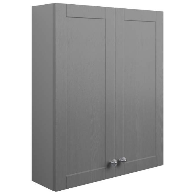 Bali 600mm 2 Door Wall Unit - Grey Ash