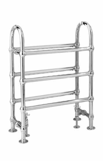 Bayswater Benjamin Chrome Traditional Freestanding Towel Rail