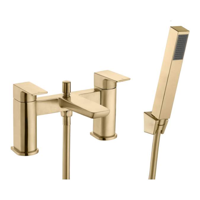 Buff Bath Shower Mixer - Brushed Brass