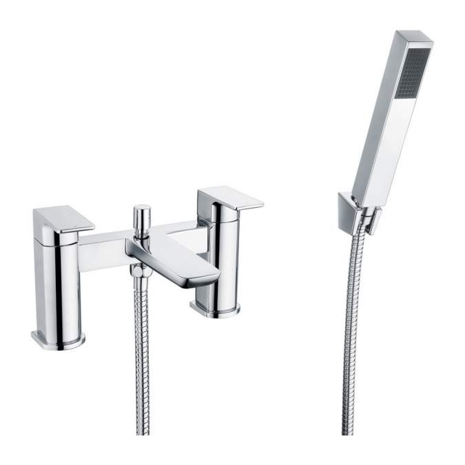 Buff Bath Shower Mixer - Shower Kit - Chrome