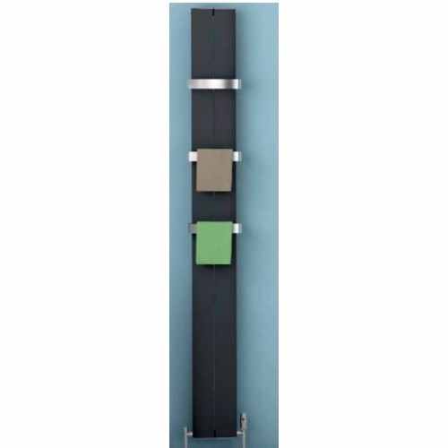 Eastbrook Preston Aluminium Vertical Radiator 1800 x 185 - Matt Anthracite