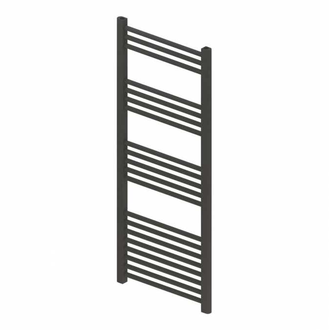 Eastbrook Wendover 1200 x 500mm Matt Anthracite Towel Radiator