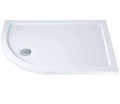 MX Elements 1200 x 900 Left Hand Offset Quadrant Stone Resin Low Profile Shower Tray