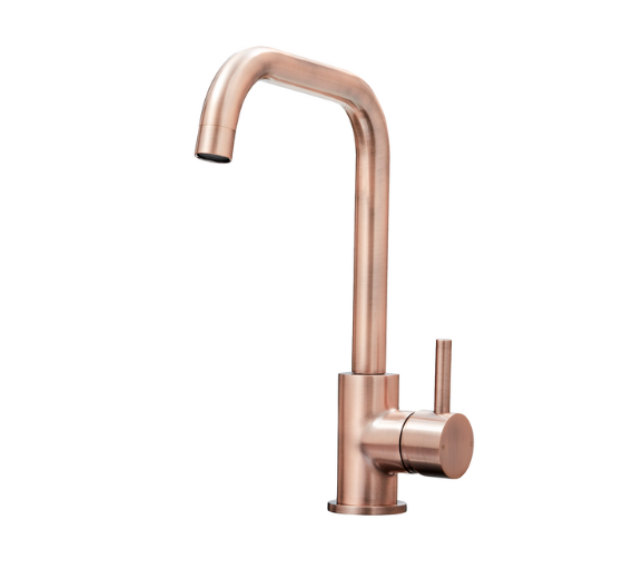 Elera D Mono Block Mixer Kitchen Sink Tap - Copper