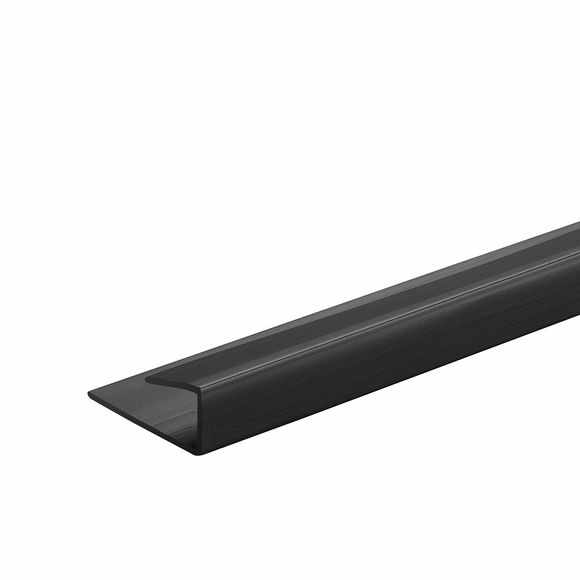 End Cap - Splashpanel - Black - 2400mm