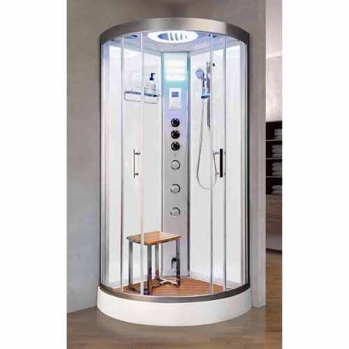 Vidalux Essence 800 Steam Shower Pod - 800 x 800mm