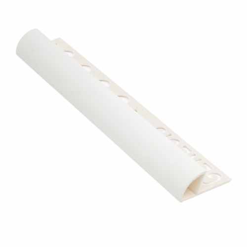 Genesis 12mm White P.V.C Quadrant Tile Trim Regular 2.5m