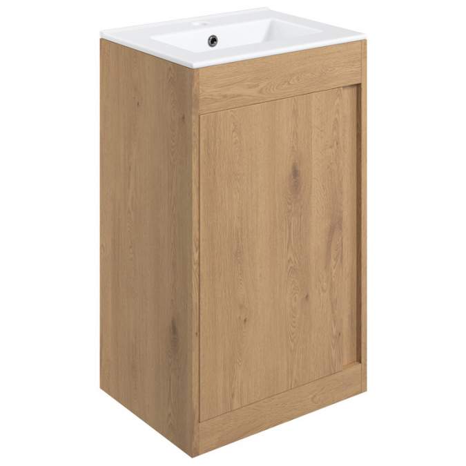 Forest 510mm Floor Standing Unit Inc. Basin - Seville Oak