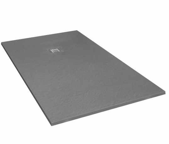 Giorgio2 Cut-To-Size Grey Slate Effect Shower Tray - 1400 x 1000mm