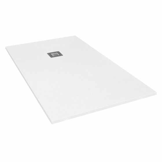 Giorgio2 Cut-To-Size White Slate Effect Shower Tray - 1600 x 800mm