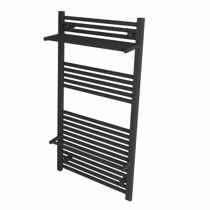 Haddenham Matt Anthracite Towel Rail 1200 x 500mm - Eastbrook