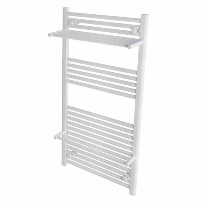 Haddenham Matt White Towel Rail 1200 x 500mm - Eastbrook