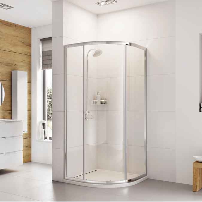 Haven6 900 x 800mm - One Door Offset Quadrant Shower Enclosure