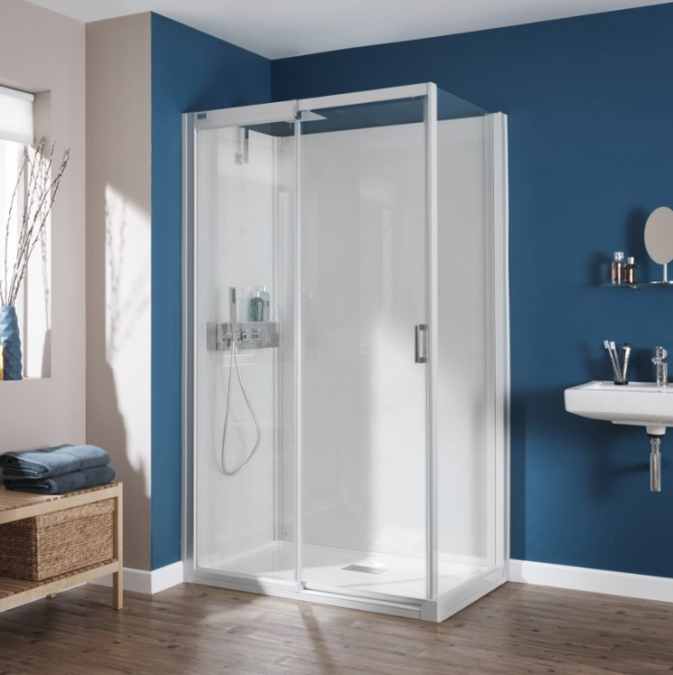 Kinedo Kinemagic Design 1400 x 900mm Corner Sliding Door Shower Pod