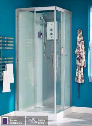 Kinedo Moonlight Self Contained Shower Pod - Sliding Door - 1100 x 800mm - CA119A12GB