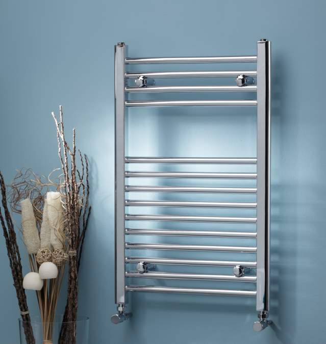 Kartell K Rail 500 x 1000 Straight Chrome Towel Radiator - STR510C