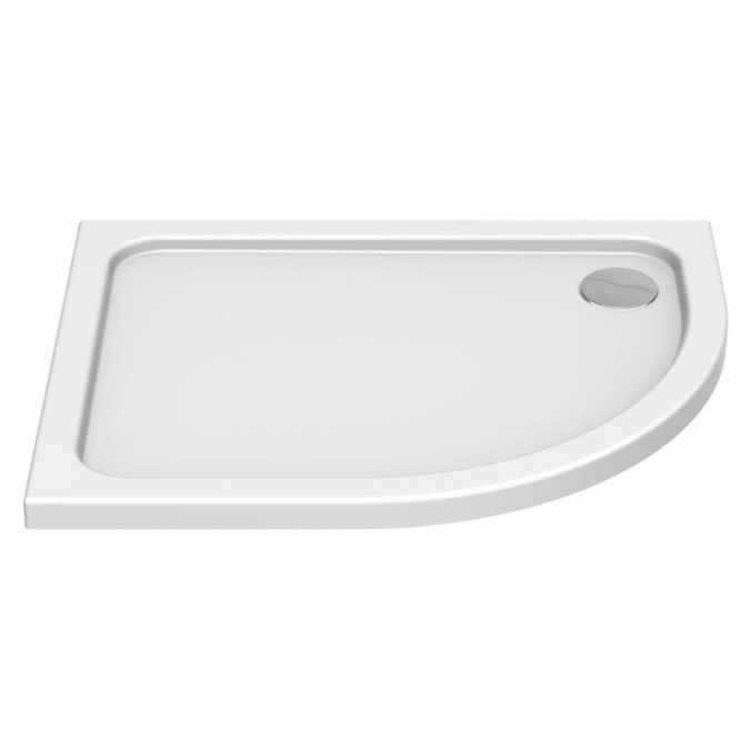 Kudos Kstone 900 x 760mm Offset Quadrant Anti-Slip Shower Tray