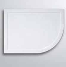 Lakes Low Profile Offset Quadrant Shower Tray - 1200 x 800mm