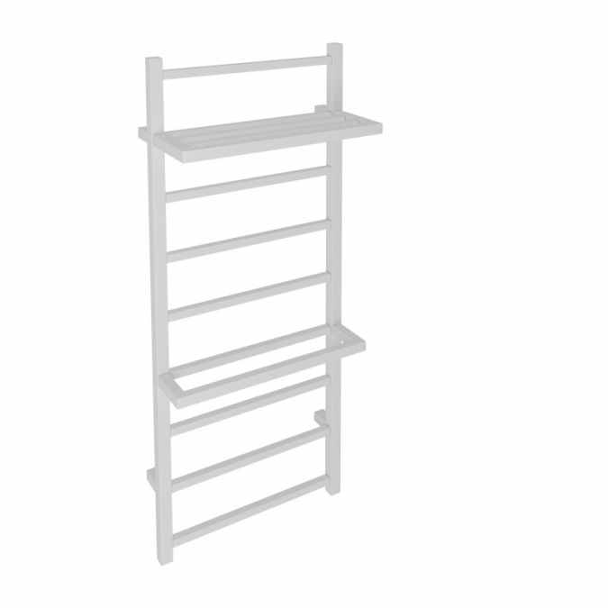 Launton Matt White Towel Rail 1200 x 600mm - Eastbrook