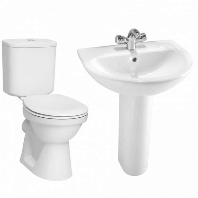 Vitra Milton 4 Piece Toilet & Basin Set