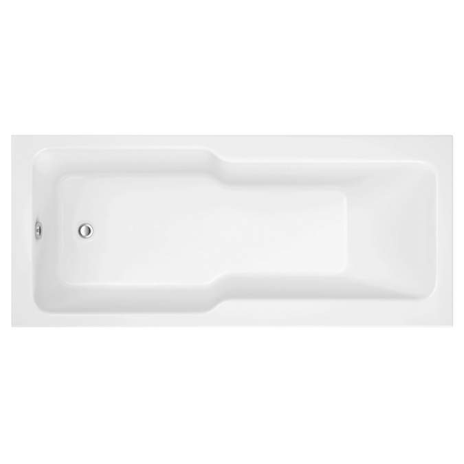 Orpington Straight 1700 x 750mm "C" Shower Bath & Legs