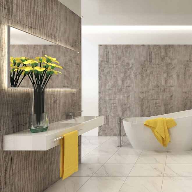 Perform Panel Bianco Ash 1200mm Bathroom Wall Panels