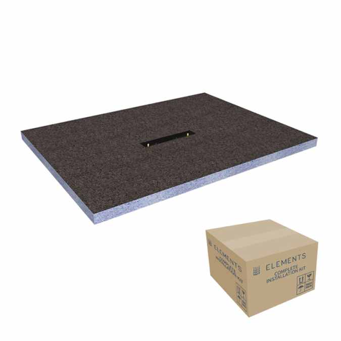 Abacus Elements Level Access Linear Centre Waste Wet Room Kit 1800 x 900 x 30mm