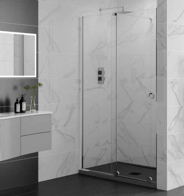 1000mm Recess Sliding Shower Door - Rolla 8 By Aquadart