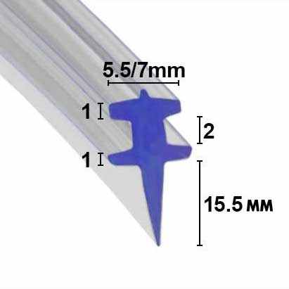 SCR025 Bi-fold Shower Screen Replacement Seal - Slide In T Seal