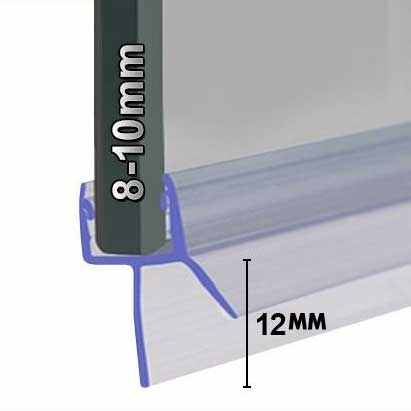 SEAL010 Suitable for 8-10mm Glass - Gaps upto 12mm - Replacement Shower Seal