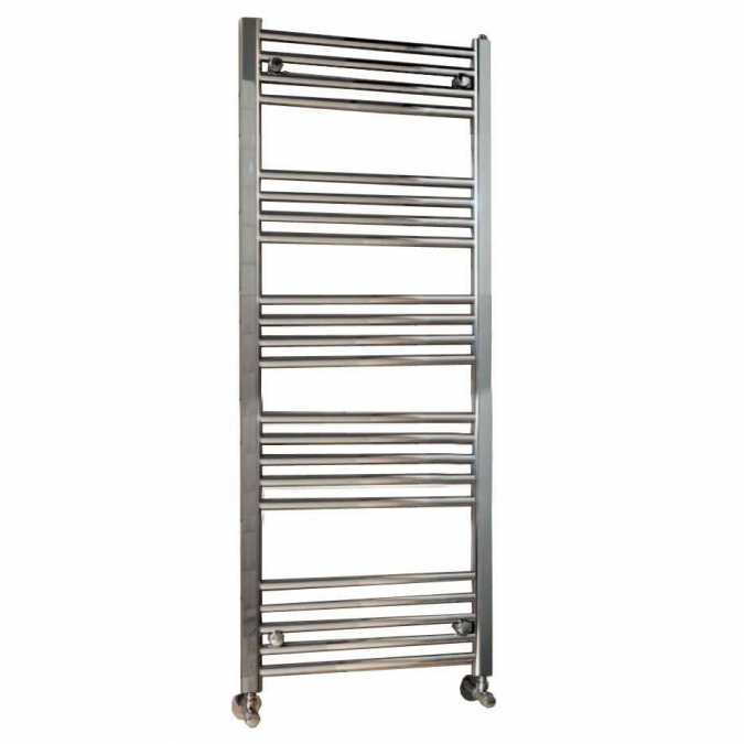 1600 x 600 Chrome Towel Radiators With FREE Valves - Signature