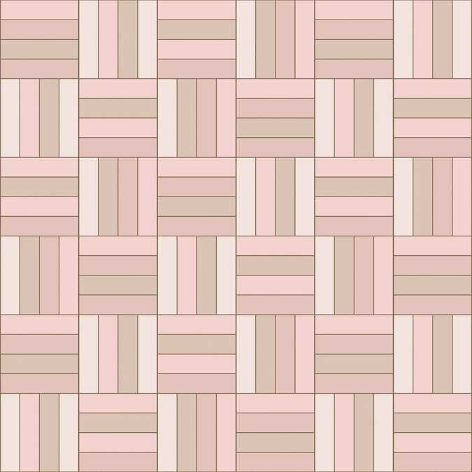 Square Parquet Marshmallow - Showerwall Acrylic