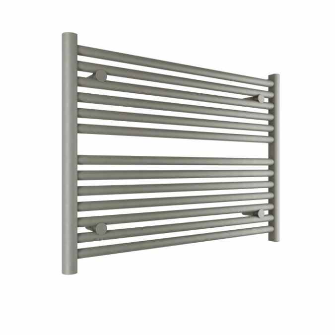 Hugo2 600 x 800mm Towel Radiator - Lusso Grey - High Heat Output - Tissino 