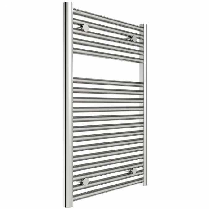 Hugo2 812 x 500mm Electric Towel Radiator - Chrome - High Heat Output - Tissino